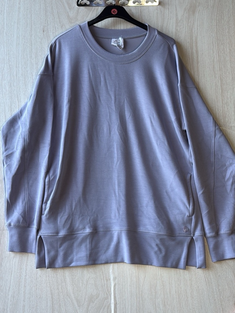 Sage Lavender Crewneck Sweater in Soft Lilac